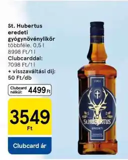 Tesco St. Hubertus eredeti gyógynövénylikőr ajánlat