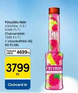 Tesco Fütyülős likőr ajánlat