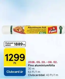 Tesco Fino alumíniumfólia ajánlat