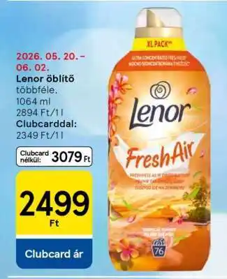 Tesco LENOR Öblítő ajánlat