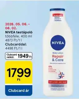 Tesco NIVEA testápoló ajánlat