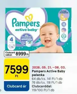 Tesco Pampers Active Baby pelenka ajánlat