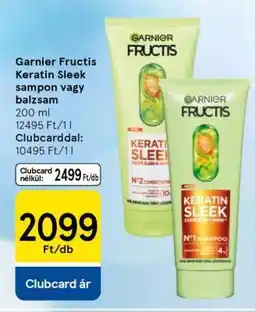 Tesco Garnier Fructis Keratin Sleek sampon vagy balzsam ajánlat