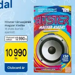 Tesco Hitster társasjáték magyar kiadás ajánlat