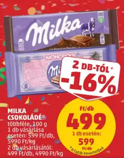 PENNY Milka Csokoládé ajánlat