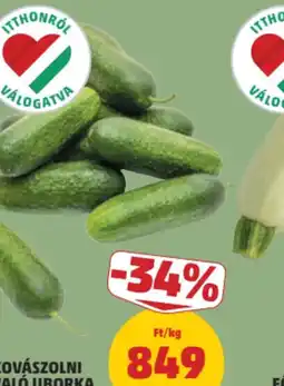 PENNY Kovászolni való uborka ajánlat
