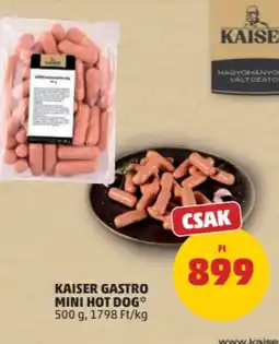 PENNY Kaiser gastro mini hot dog ajánlat