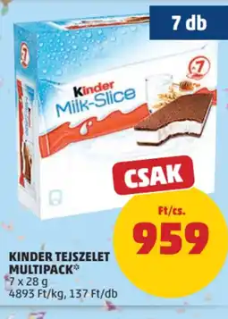 PENNY Kinder Tejszelet Multipack ajánlat