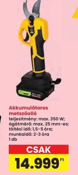 Interspar Akkumulátoros metszőolló ajánlat