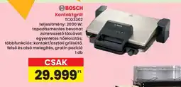 Interspar BOSCH Kontaktgrill TCG3302 ajánlat