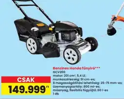 Interspar Benzines Honda fűnyíró ajánlat
