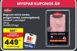 Interspar Regnum Extra sonka, prágai sonka, csemegekaraj ajánlat