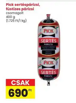 Interspar Pick sertéspárizsi, füstízes párizsi ajánlat