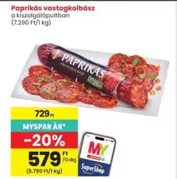 Interspar Paprikás vastagkolbász ajánlat