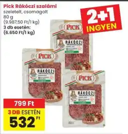Interspar PICK Rákóczi szalámi ajánlat