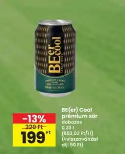 Interspar BE(er) Cool prémium sör dobozos ajánlat