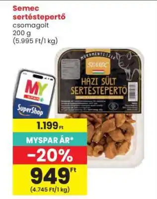 Interspar Semec sertéstepertő ajánlat