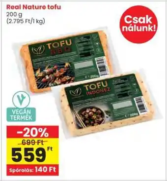 Interspar Real Nature tofu ajánlat