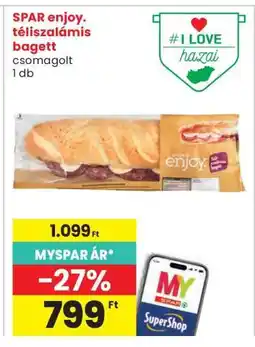 Interspar SPAR enjoy. téliszalámis bagett ajánlat