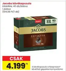 Interspar Jacobs kávékapszula ajánlat