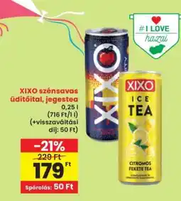 Interspar XIXO szénsavas üdítőital, jegestea ajánlat