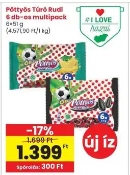 Interspar Pöttyös Túró Rudi 6 db-os multipack ajánlat