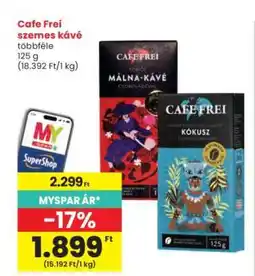 Interspar CAFE FREI Szemes kávé ajánlat