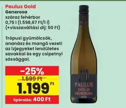 Interspar PAULUS GOLD GENEROSA ajánlat