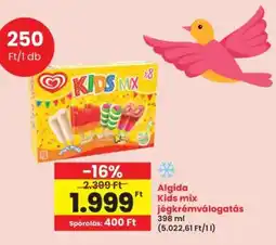 Interspar Algida Kids Mix jégkrémválogatás ajánlat