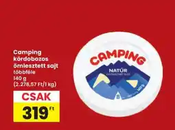 Interspar Camping kördobozos ömlesztett sajt ajánlat