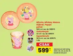 Interspar Minnie, Mickey, Mancs őrjárat, Peppa pohár ajánlat
