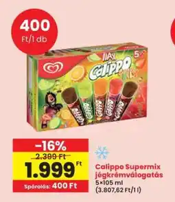 Interspar Calippo Supermix jégkrémválogatás ajánlat