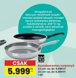 Interspar Rozsdamentes serpenyő ajánlat