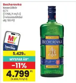 Interspar Becherovka ajánlat