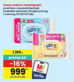 Interspar Zewa nedves toalettpapír ajánlat