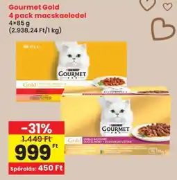 Interspar Gourmet Gold 4 pack macskaeledel ajánlat