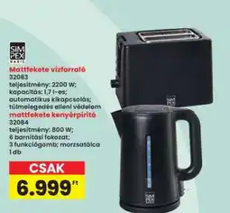 Interspar Mattefekete vízforraló ajánlat
