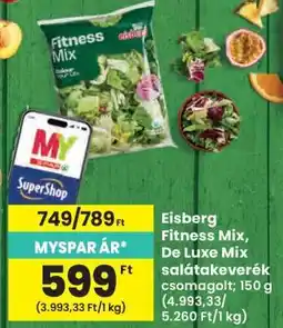 Interspar Eisberg Fitness Mix, De Luxe Mix salátakeverék csomagolt ajánlat