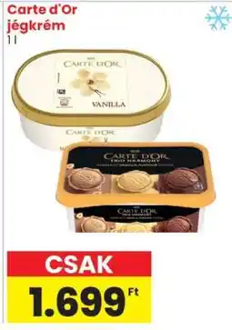 Spar CARTE D'OR Jégkrém ajánlat