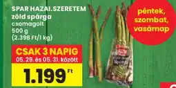 Interspar SPAR Hazai Szeretem zöld spárga ajánlat