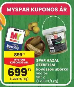 Interspar SPAR HAZAI. SZERETEM kovászos uborka vödrös ajánlat