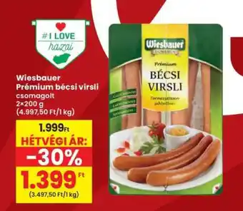 Interspar Wiesbauer Prémium bécsi virsli ajánlat