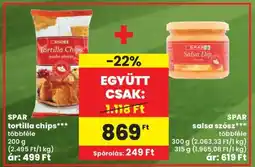 Spar SPAR tortilla chips és salsa szósz ajánlat