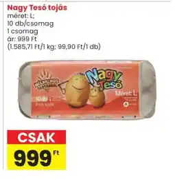 Spar Nagy Tesó tojás ajánlat