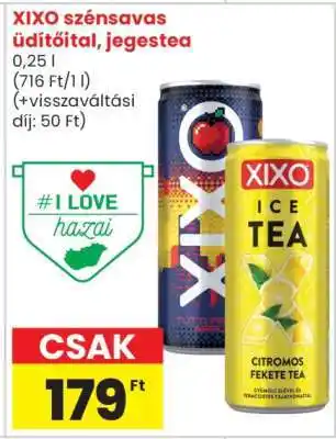 XIXO szénsavas üdítőital, jegestea