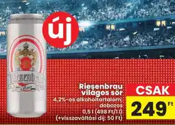 Spar Riesenbrau világos sör ajánlat