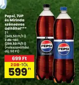 Spar Pepsi, 7UP és Mirinda szénsavas üdítőital ajánlat
