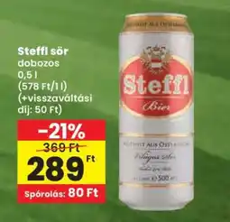 Spar Steffl sör dobozos ajánlat