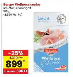 Spar Berger Wellness sonka ajánlat