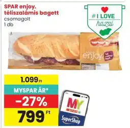Spar SPAR enjoy. téliszalámis bagett ajánlat